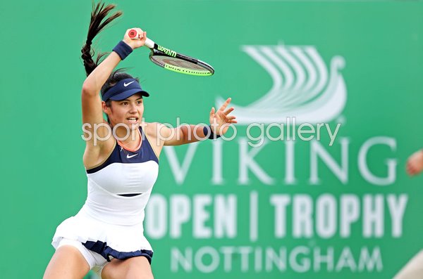 Emma Raducanu Great Britain forehand Nottingham 2021