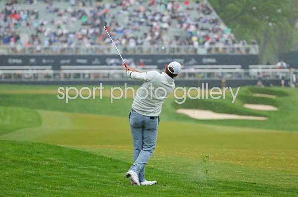 Scottie Scheffler USA Round Three Rain USPGA Oak Hill CC Rochester New York 2023