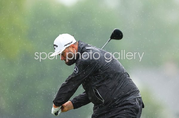 Jon Rahm Spain Round Three Rain USPGA Oak Hill CC Rochester New York 2023