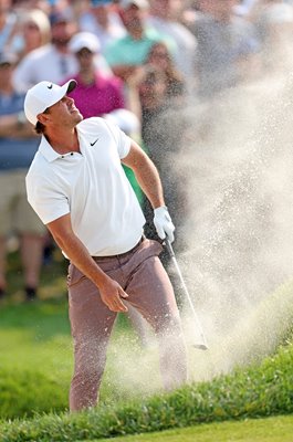 Brooks Koepka USA bunker power 11th hole Final Round USPGA Oak Hill CC 2023