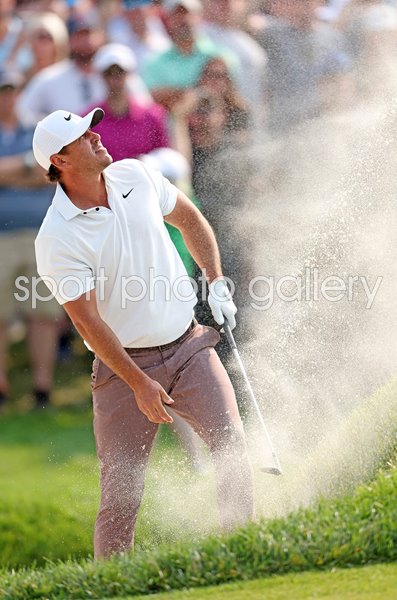 Brooks Koepka USA bunker power 11th hole Final Round USPGA Oak Hill CC 2023