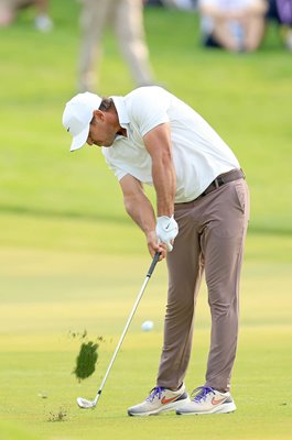 Brooks Koepka USA 2nd shot 18th hole Final Round USPGA Champion Oak Hill 2023