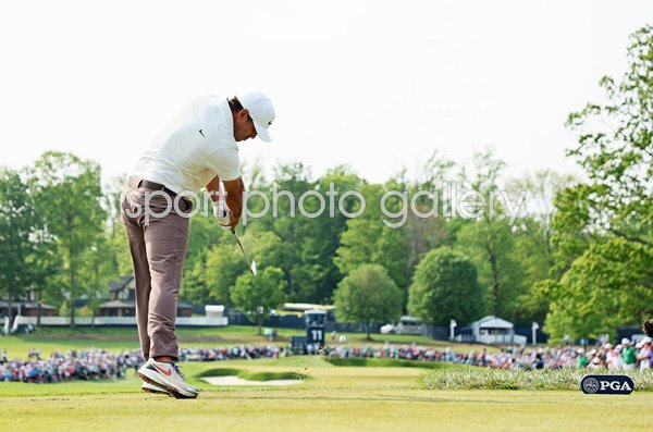 Brooks Koepka USA tee shot 11th Hole Final Round USPGA Oak Hill 2023