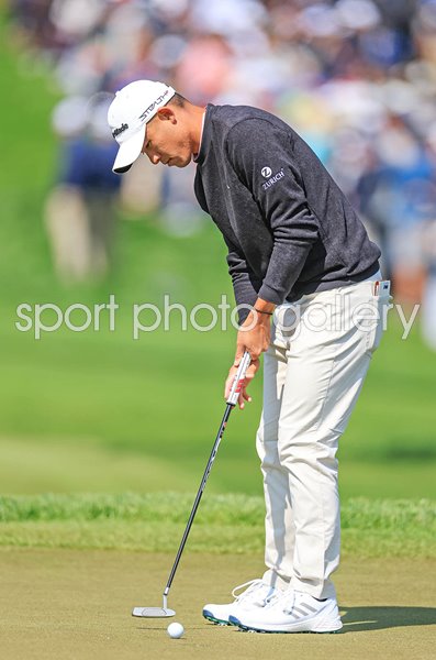 Collin Morikawa USA putting USPGA Championship Oak Hill 2023