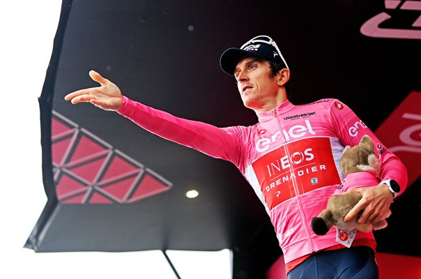 Geraint Thomas Great Britain Pink Jersey Stage 16 Giro d'Italia 2023