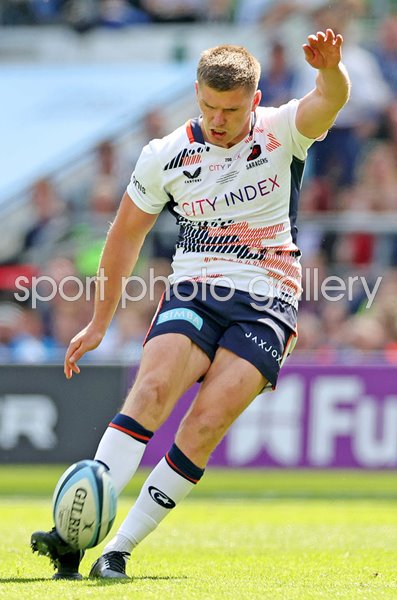 Owen Farrell Saracens kicks Premiership Final Twickenham 2023