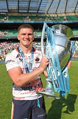 Owen Farrell Saracens Winning Captain Premiership Final Twickenham 2023