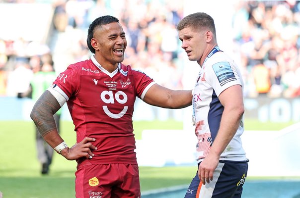 Manu Tuilagi Sale & Owen Farrell Saracens Premiership Final Twickenham 2023