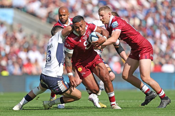 Manu Tuilagi Sale v Alex Lozowski Saracens Premiership Final Twickenham 2023