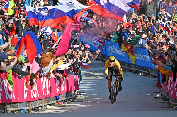 Primoz Roglic Slovenia wins Time Trial Stage 20 Giro 2023