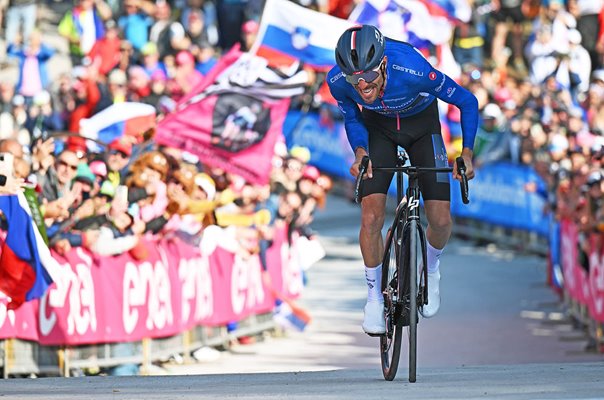 Thibaut Pinot France finishes Time Trial Stage 20 Giro d'Italia 2023