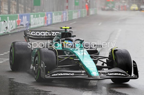 Fernando Alonso Spain driving Aston Martin Monaco Grand Prix 2023