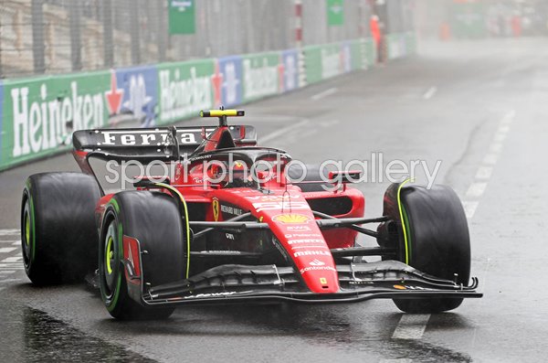 Carlos Sainz Spain driving for Ferrari Monaco Grand Prix 2023