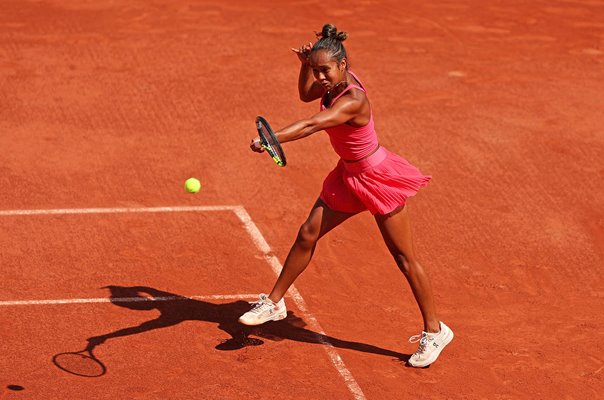 Leylah Fernandez Canada forehand French Open Paris 2023