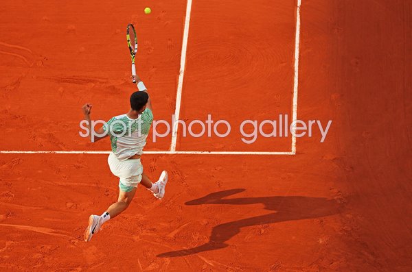 Carlos Alcaraz Spain forehand French Open Roland Garros Paris 2023