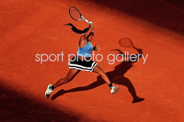 Coco Gauff USA forehand French Open Roland Garros Paris 2023