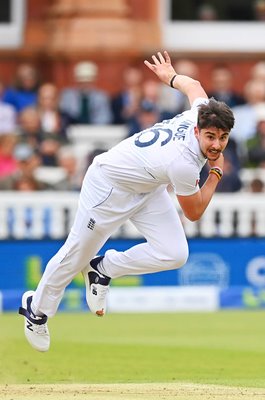 Josh Tongue England bowls on Test Debut v Ireland Lord's 2023