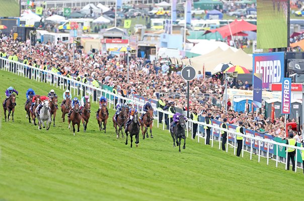 Auguste Rodin ridden by Ryan Moore win The Derby Epsom 2023