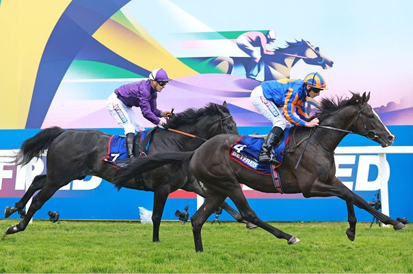 Auguste Rodin ridden by Ryan Moore win The Derby Epsom Races 2023