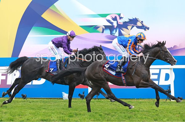 Auguste Rodin ridden by Ryan Moore win The Derby Epsom Races 2023