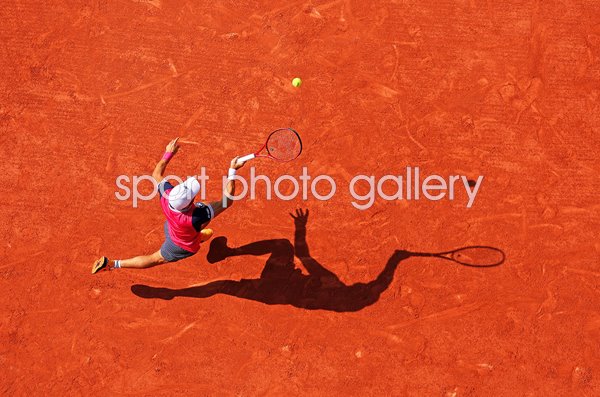 Radu Albot Moldova running forehand French Open 2023