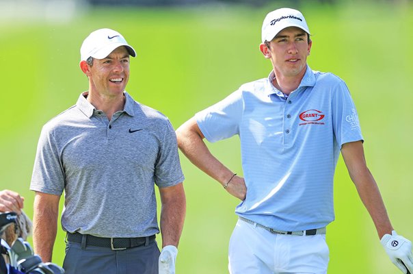 Rory McIlroy & Tom McKibbin Northern Ireland Dubai Desert Classic 2023