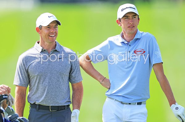 Rory McIlroy & Tom McKibbin Northern Ireland Dubai Desert Classic 2023