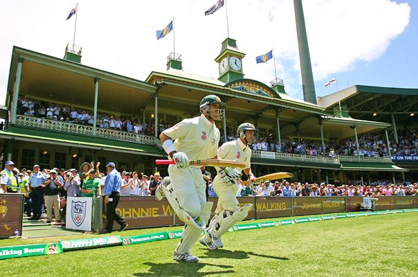 Justin Langer & Matthew Hayden Australian Openers v England Sydney 2007