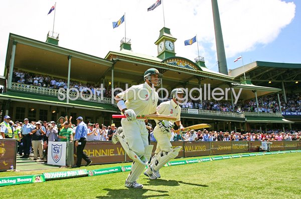 Justin Langer & Matthew Hayden Australian Openers v England Sydney 2007