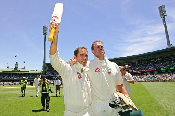 Justin Langer & Matthew Hayden Australia v England Sydney 2007