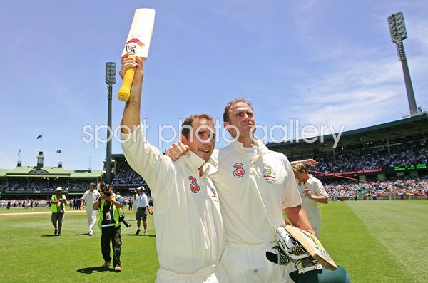 Justin Langer & Matthew Hayden Australia v England Sydney 2007