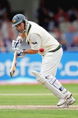 Justin Langer Australia v England Trent Bridge 4th Ashes Test 2005