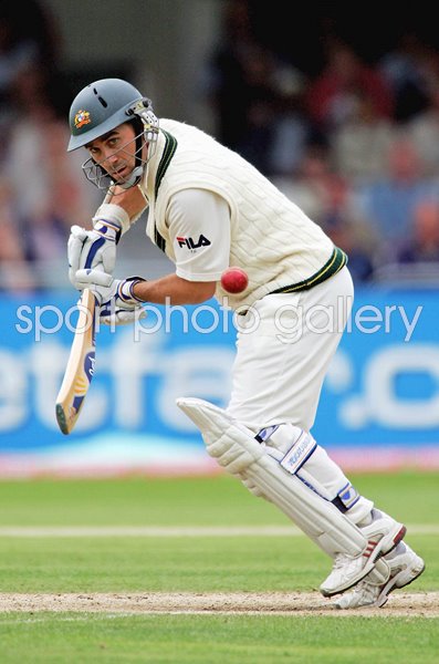 Justin Langer Australia v England Trent Bridge 4th Ashes Test 2005