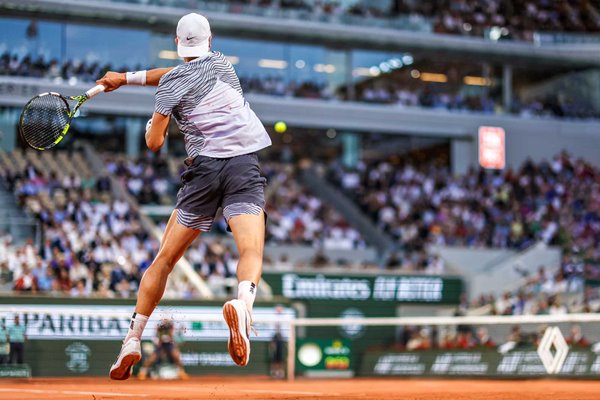 Holger Rune Denmark forehand French Open Paris 2023