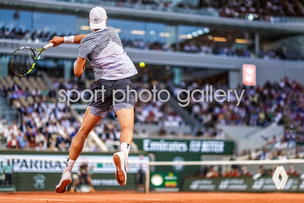 Holger Rune Denmark forehand French Open Paris 2023
