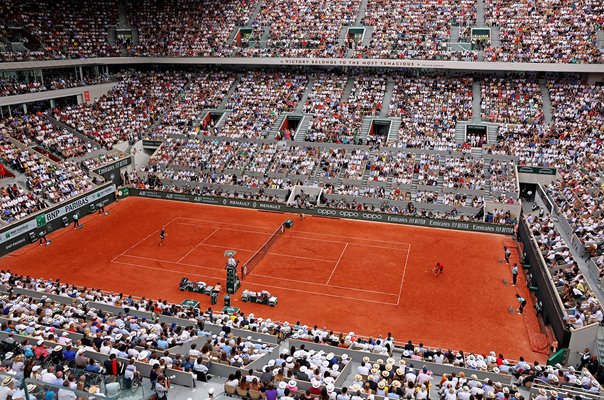 Novak Djokovic v Casper Ruud Court Philippe-Chatrier French Open Final 2023