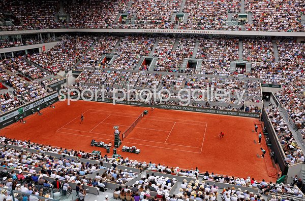 Novak Djokovic v Casper Ruud Court Philippe-Chatrier French Open Final 2023