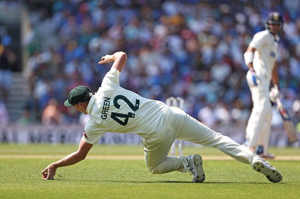 Cameron Green Australia finger tip catch v India World Test Final 2023