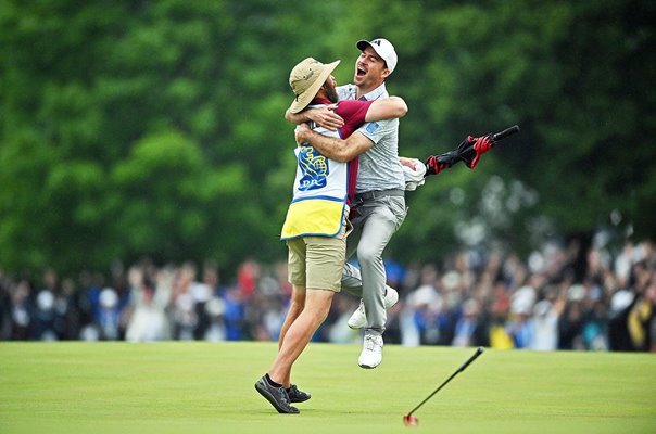 Nick Taylor Canada celebrates monster winning putt Canadian Open 2023