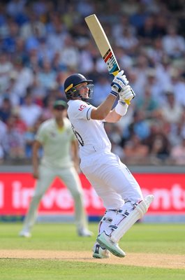 Joe Root England ramp shot Six Edgbaston 1st Test Ashes 2023