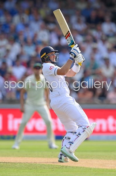 Joe Root England ramp shot Six Edgbaston 1st Test Ashes 2023