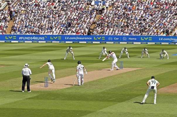 Zak Crawley England hits 4 Opening Delivery 2023 Ashes Series Edgbaston  