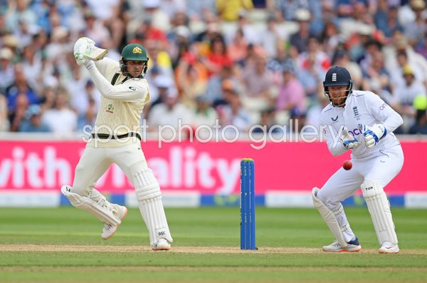 Usman Khawaja Australia batting v England Edgbaston Ashes 2023
