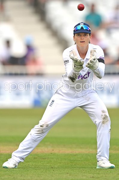 Amy Jones England wicket keeper v Australia Women's Ashes Test Nottingham 2023