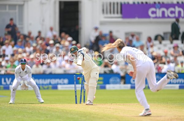 Lauren Bell England bowls Alana King Australia Women's Ashes Test 2023