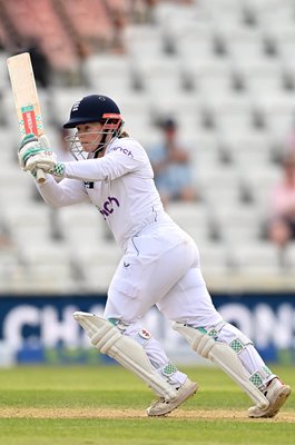 Tammy Beaumont England batting v Australia Women's Ashes Test Nottingham 2023