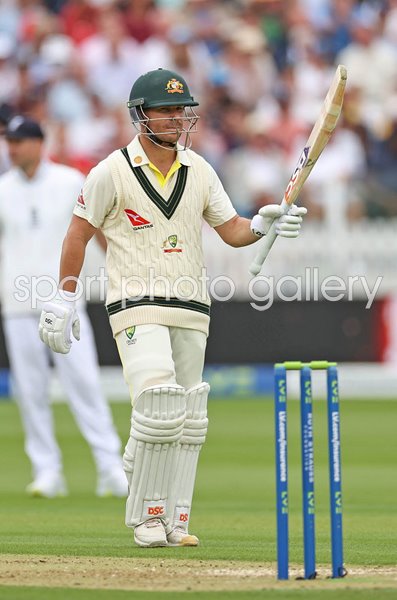 David Warner Australia celebrates 50 v England Lord's Ashes 2023