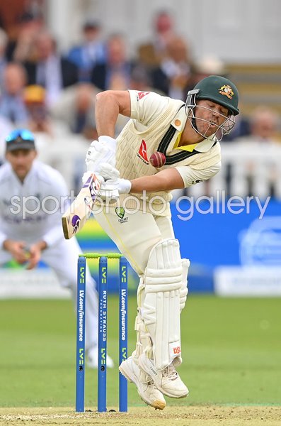 David Warner Australia struck by Josh Tongue England Lord's Ashes 2023