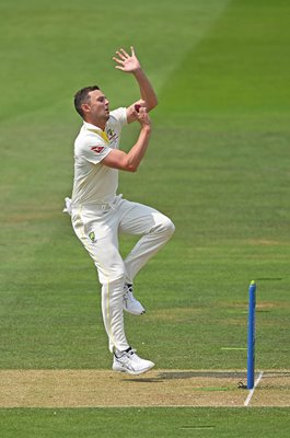 Josh Hazlewood Australia bowls v England Lord's Ashes Test 2023