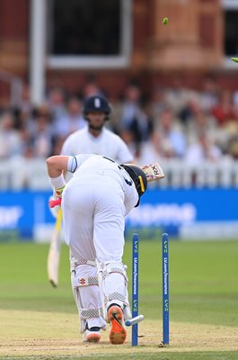 Ollie Pope England bowled by Mitchell Starc Australia Lord's Ashes 2023